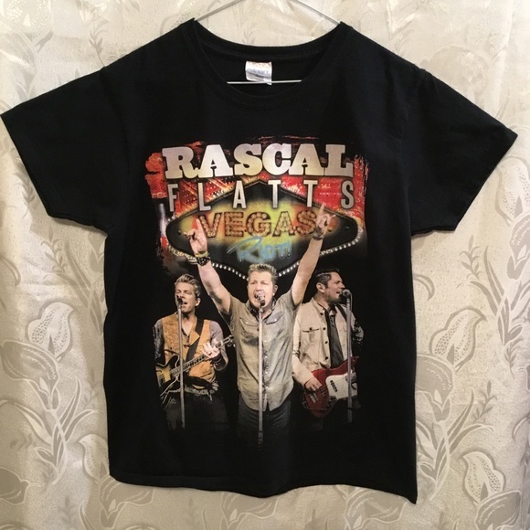Rascal Flats Black Concert Tee Shirt - Picture 1 of 3